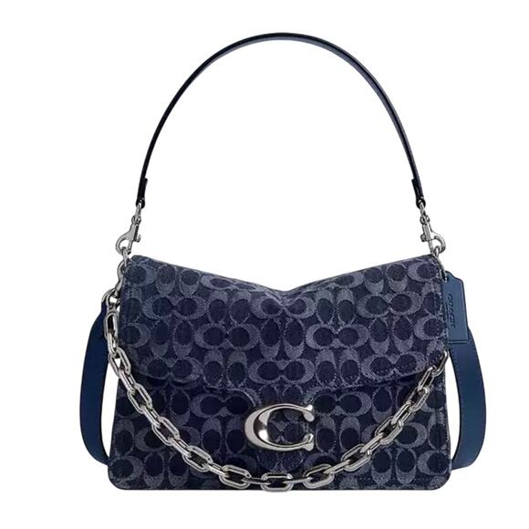 Coach Handbags - COACH SIGNATURE DENIM TABBY SHOULDER BAG 30 NWT